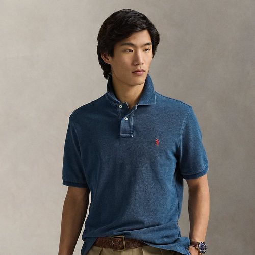 Polo Classic Fit en piqué indigo - Polo Ralph Lauren - Modalova