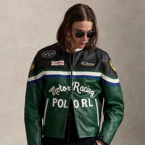 Perfecto Café Racer en cuir - Polo Ralph Lauren - Modalova