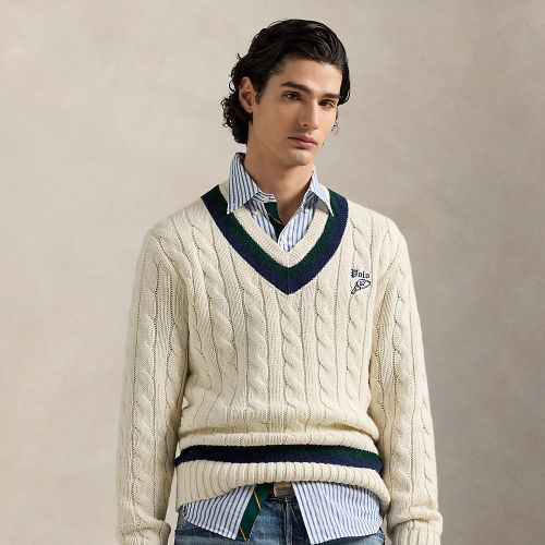 Pull de cricket brodé en coton mélangé - Polo Ralph Lauren - Modalova