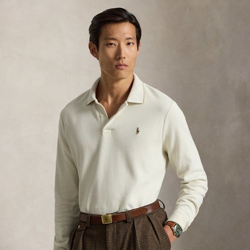 Pull à col polo en maille double - Polo Ralph Lauren - Modalova