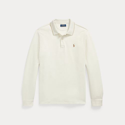 Pull à col polo en maille double - Polo Ralph Lauren - Modalova