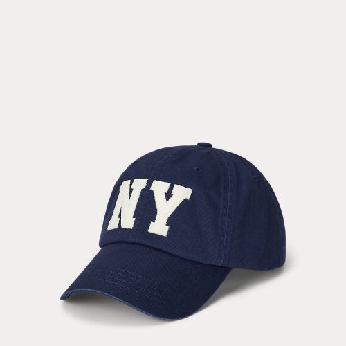 Casquette de baseball à patch NY sergé - Polo Ralph Lauren - Modalova