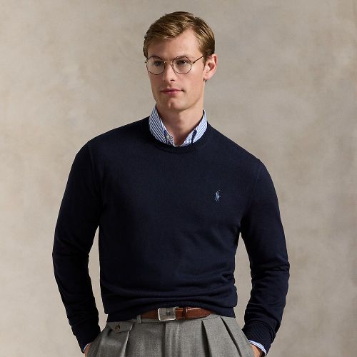 Pull col rond en coton et cachemire - Polo Ralph Lauren - Modalova