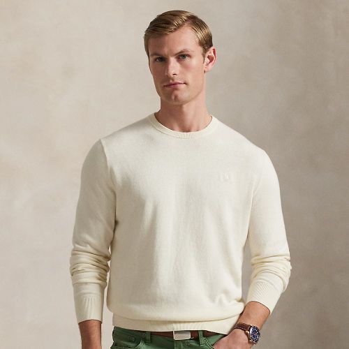Pull col rond en coton et cachemire - Polo Ralph Lauren - Modalova