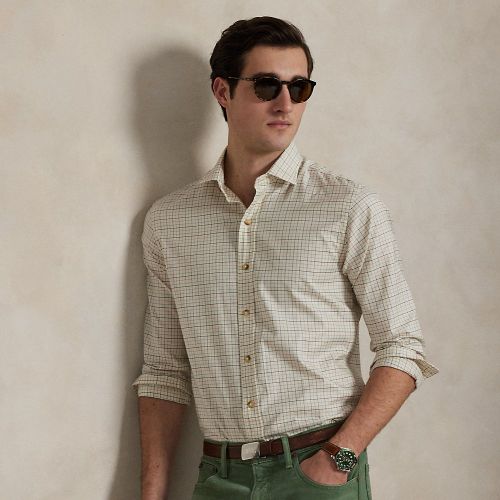 Chemise en sergé à motif tattersall - Polo Ralph Lauren - Modalova