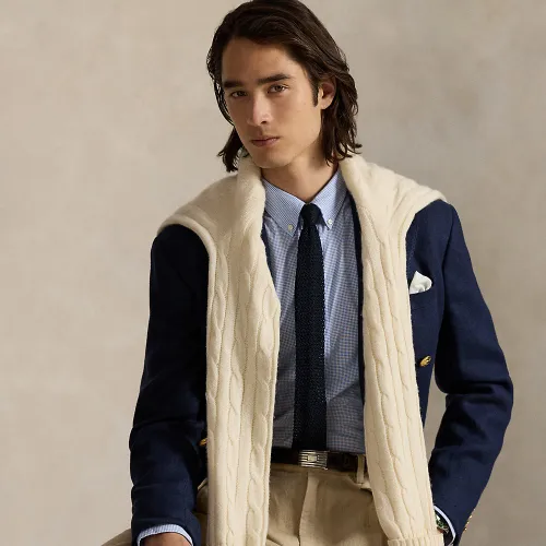 Chemise Slim Fit popeline pied-de-poule - Polo Ralph Lauren - Modalova