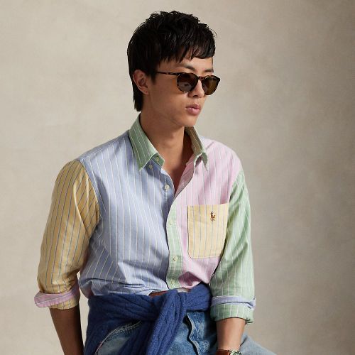 Chemise Oxford Custom Fit rayée - Polo Ralph Lauren - Modalova