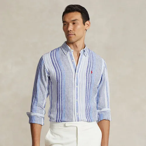 Chemise rayée en lin Classic Fit - Polo Ralph Lauren - Modalova