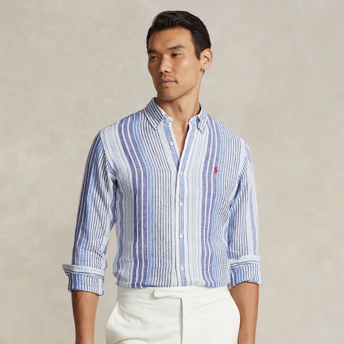Chemise rayée en lin Classic Fit - Polo Ralph Lauren - Modalova