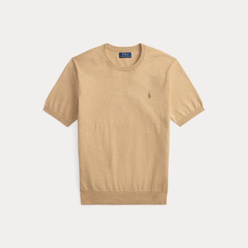 Pull col rond à manches courtes en coton - Polo Ralph Lauren - Modalova
