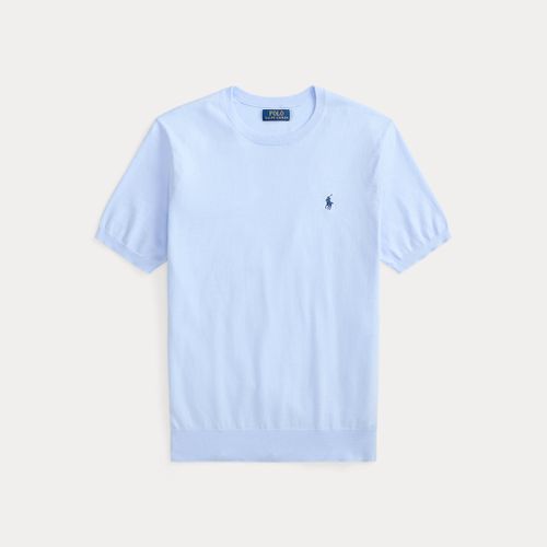 Pull col rond à manches courtes en coton - Polo Ralph Lauren - Modalova