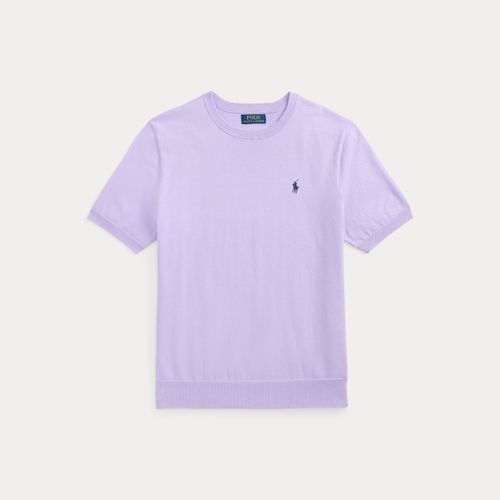 Pull col rond à manches courtes en coton - Polo Ralph Lauren - Modalova