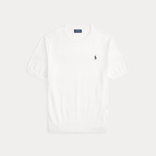 Pull col rond à manches courtes en coton - Polo Ralph Lauren - Modalova