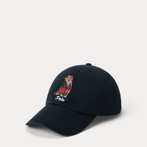 Casquette brodée d'un chien en sergé - Polo Ralph Lauren - Modalova