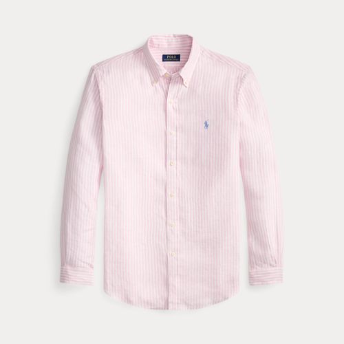 Chemise rayée en lin Custom Fit - Polo Ralph Lauren - Modalova