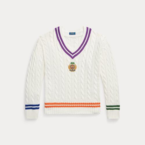Pull de cricket brodé en coton-lin - Polo Ralph Lauren - Modalova