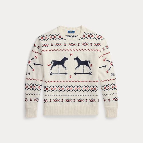 Pull à motif girouette en coton mélangé - Polo Ralph Lauren - Modalova