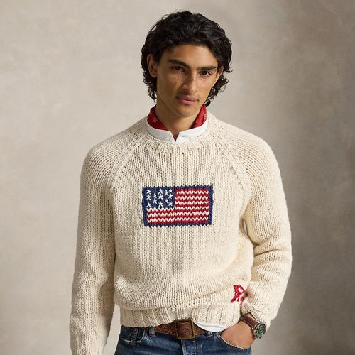 Pull drapeau et manches raglan en coton - Polo Ralph Lauren - Modalova