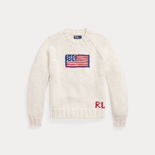 Pull drapeau et manches raglan en coton - Polo Ralph Lauren - Modalova