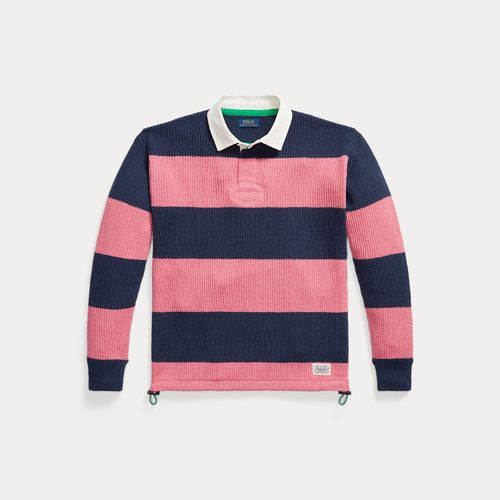 Pull de rugby rayé en lin et coton - Polo Ralph Lauren - Modalova