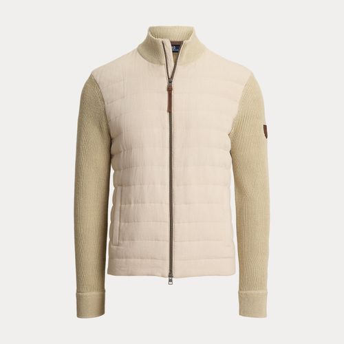 Pull hybride en lin entièrement zippé - Polo Ralph Lauren - Modalova