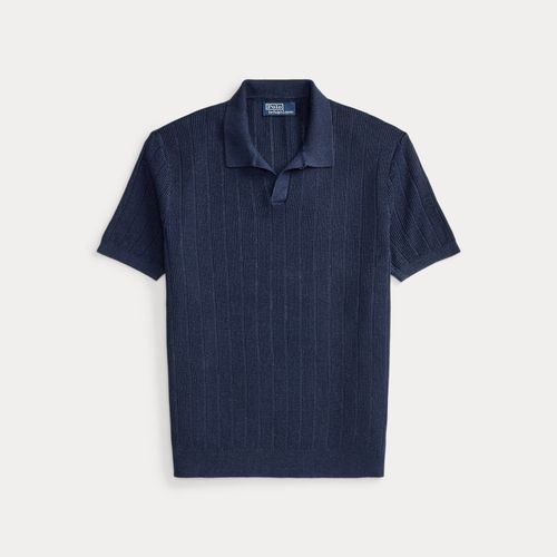 Pull en lin à col Johnny - Polo Ralph Lauren - Modalova