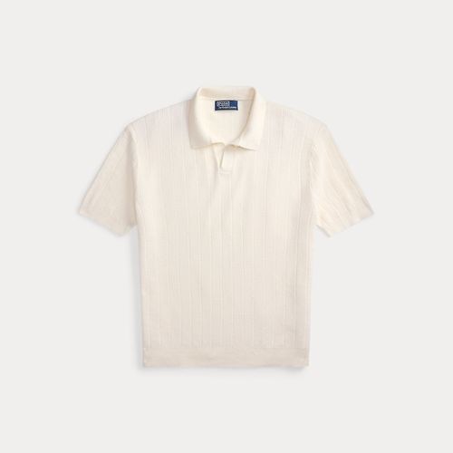 Pull en lin à col Johnny - Polo Ralph Lauren - Modalova