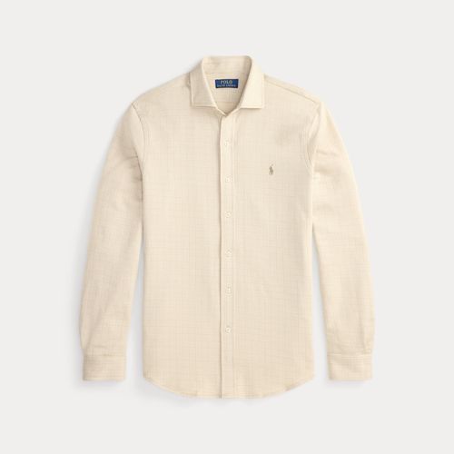 Chemise écossaise en jersey à col évasé - Polo Ralph Lauren - Modalova