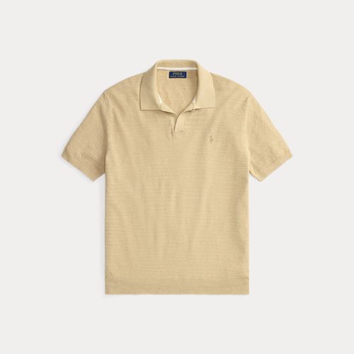 Pull col polo en coton et lin - Polo Ralph Lauren - Modalova