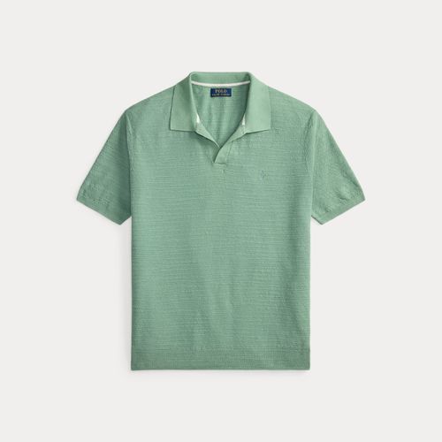 Pull col polo en coton et lin - Polo Ralph Lauren - Modalova