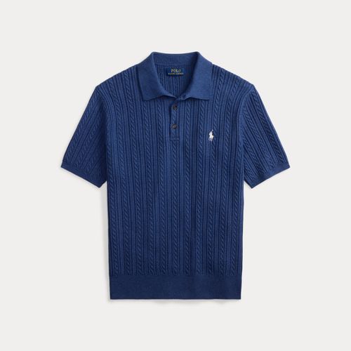 Pull torsadé à col polo en coton - Polo Ralph Lauren - Modalova