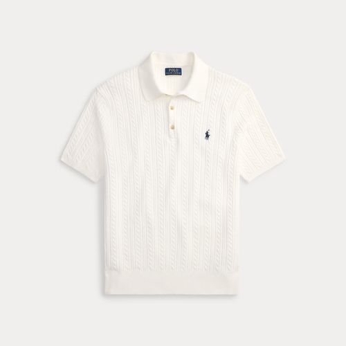 Pull torsadé à col polo en coton - Polo Ralph Lauren - Modalova