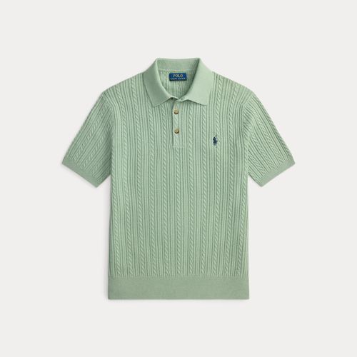 Pull torsadé à col polo en coton - Polo Ralph Lauren - Modalova