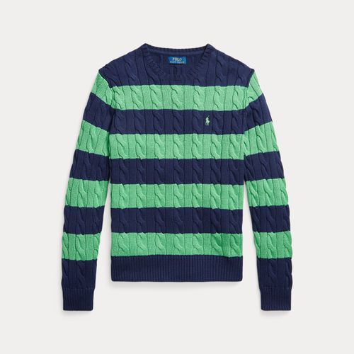 Pull rayé torsadé en coton - Polo Ralph Lauren - Modalova