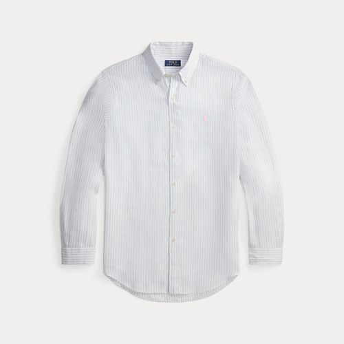 Chemise rayée en lin Custom Fit - Polo Ralph Lauren - Modalova