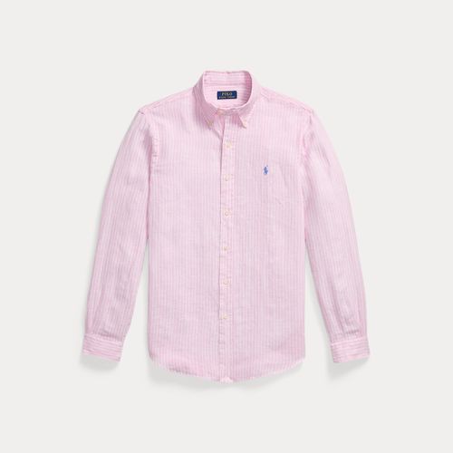 Chemise rayée en lin Custom Fit - Polo Ralph Lauren - Modalova