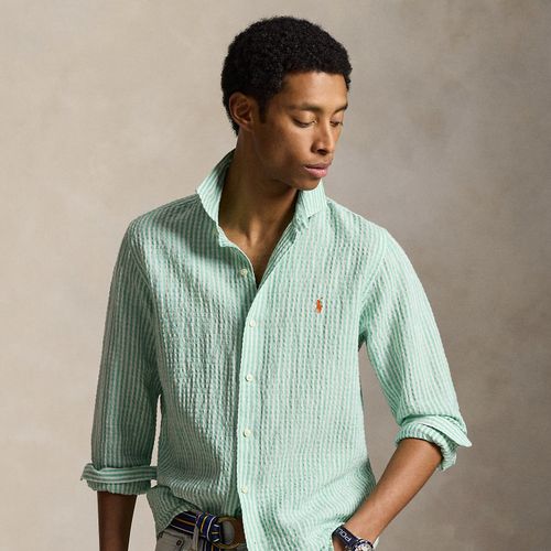 Chemise ajustée rayée en seersucker - Polo Ralph Lauren - Modalova