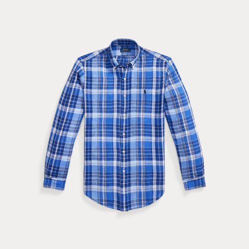 Chemise écossaise en lin Custom Fit - Polo Ralph Lauren - Modalova