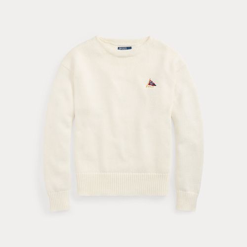 Pull Relaxed Fit en coton brodé - Polo Ralph Lauren - Modalova