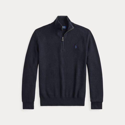 Pull demi-zippé en coton piqué - Polo Ralph Lauren - Modalova