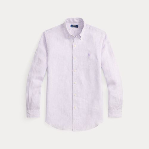Chemise rayée en lin Custom Fit - Polo Ralph Lauren - Modalova