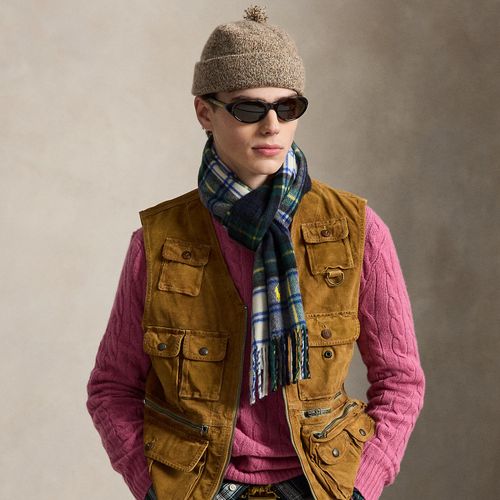 Gilet utilitaire en daim - Polo Ralph Lauren - Modalova
