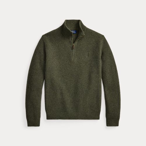 Pull en laine et coton tricot gaufré - Polo Ralph Lauren - Modalova