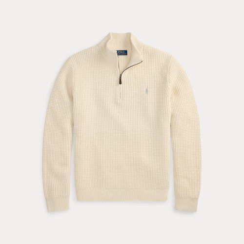 Pull en laine et coton tricot gaufré - Polo Ralph Lauren - Modalova