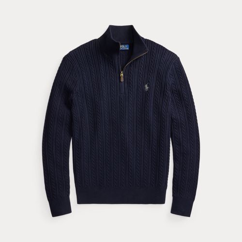 Pull torsadé en coton à col cheminée - Polo Ralph Lauren - Modalova