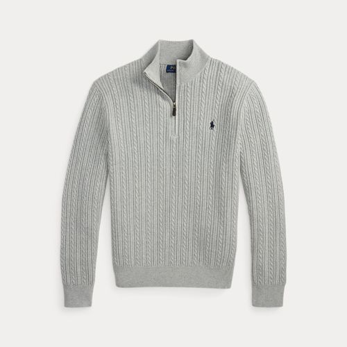 Pull torsadé en coton à col cheminée - Polo Ralph Lauren - Modalova