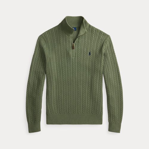 Pull torsadé en coton à col cheminée - Polo Ralph Lauren - Modalova