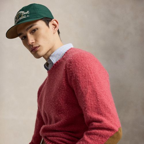 Pull laine et cachemire renforts en daim - Polo Ralph Lauren - Modalova
