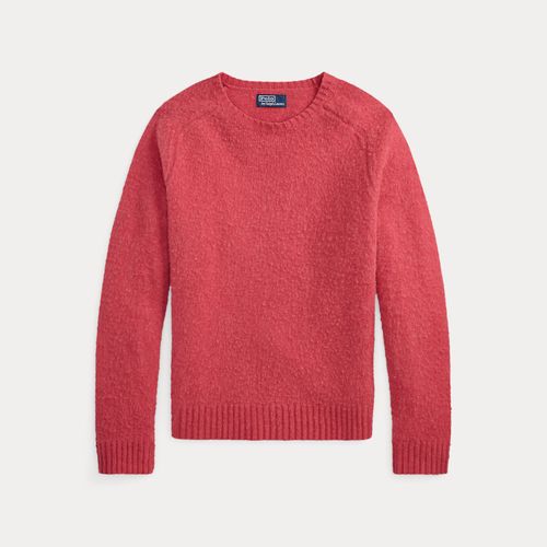 Pull laine et cachemire renforts en daim - Polo Ralph Lauren - Modalova