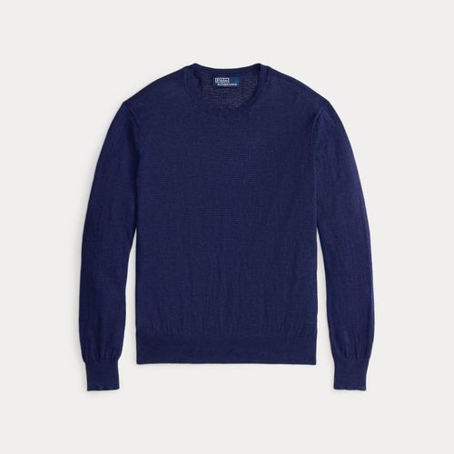 Pull texturé en lin mélangé stretch - Polo Ralph Lauren - Modalova